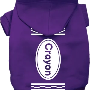 Halloween Pet Hoodie "Crayon Costume"