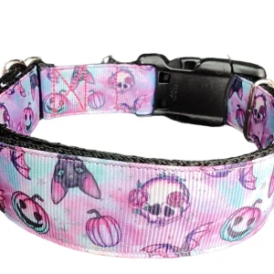 Halloween Purple Spooky Season Nylon Dog Collar