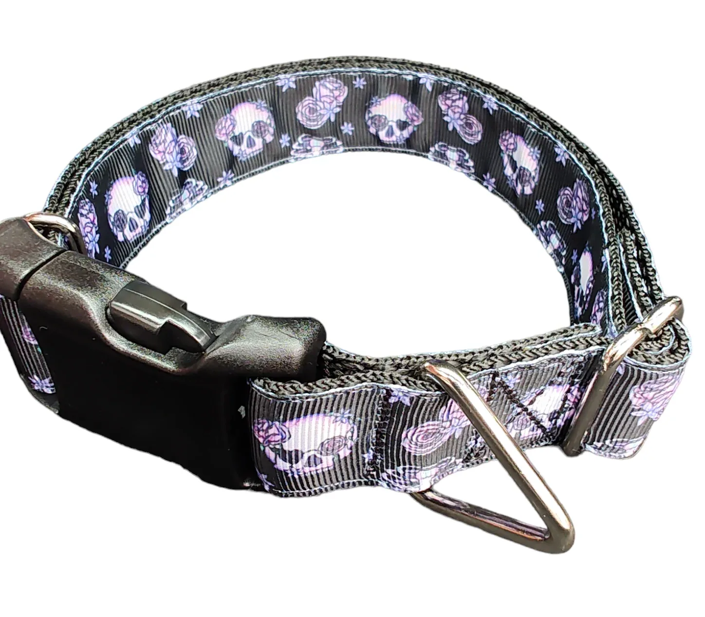Halloween Skeleton Nylon Dog Collar - Image 2