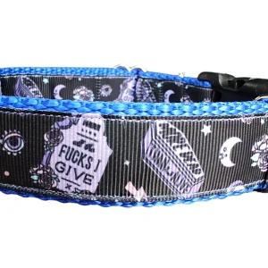 Halloween Snarky Graves Nylon Dog Collar