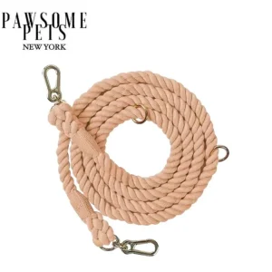Hands-Free Dog Rope Dog Leash - Cotton Coral