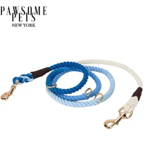 Hands-Free Dog Rope Dog Leash - Ombre Dark Blue