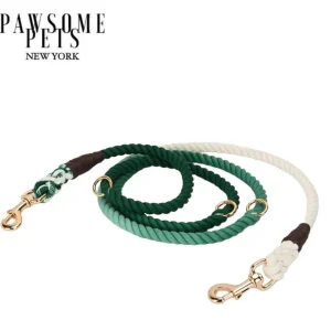 Hands-Free Dog Rope Dog Leash - Ombre Dark Green