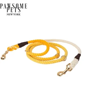 Hands-Free Dog Rope Dog Leash - Ombre Dark Yellow