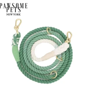 Hands-Free Dog Rope Dog Leash - Ombre Green