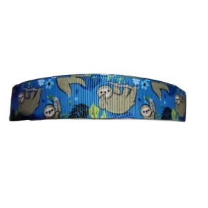 Hanging Sloth Nylon Dog Collar