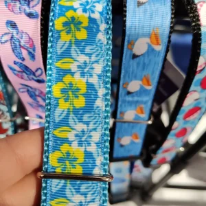 Hawaiian Flowers Nylon Dog Collar