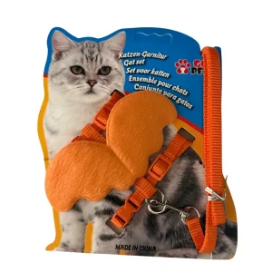 Healing Leaf Angle Soft Harness for Cats (Orange)