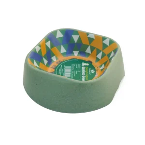 Healing Leaf Eco Friendly Cartoon Bamboo Bowl for Dogs and Cats (Green)