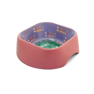 Healing Leaf Eco Friendly Cartoon Bamboo Bowl for Dogs and Cats (Pink)