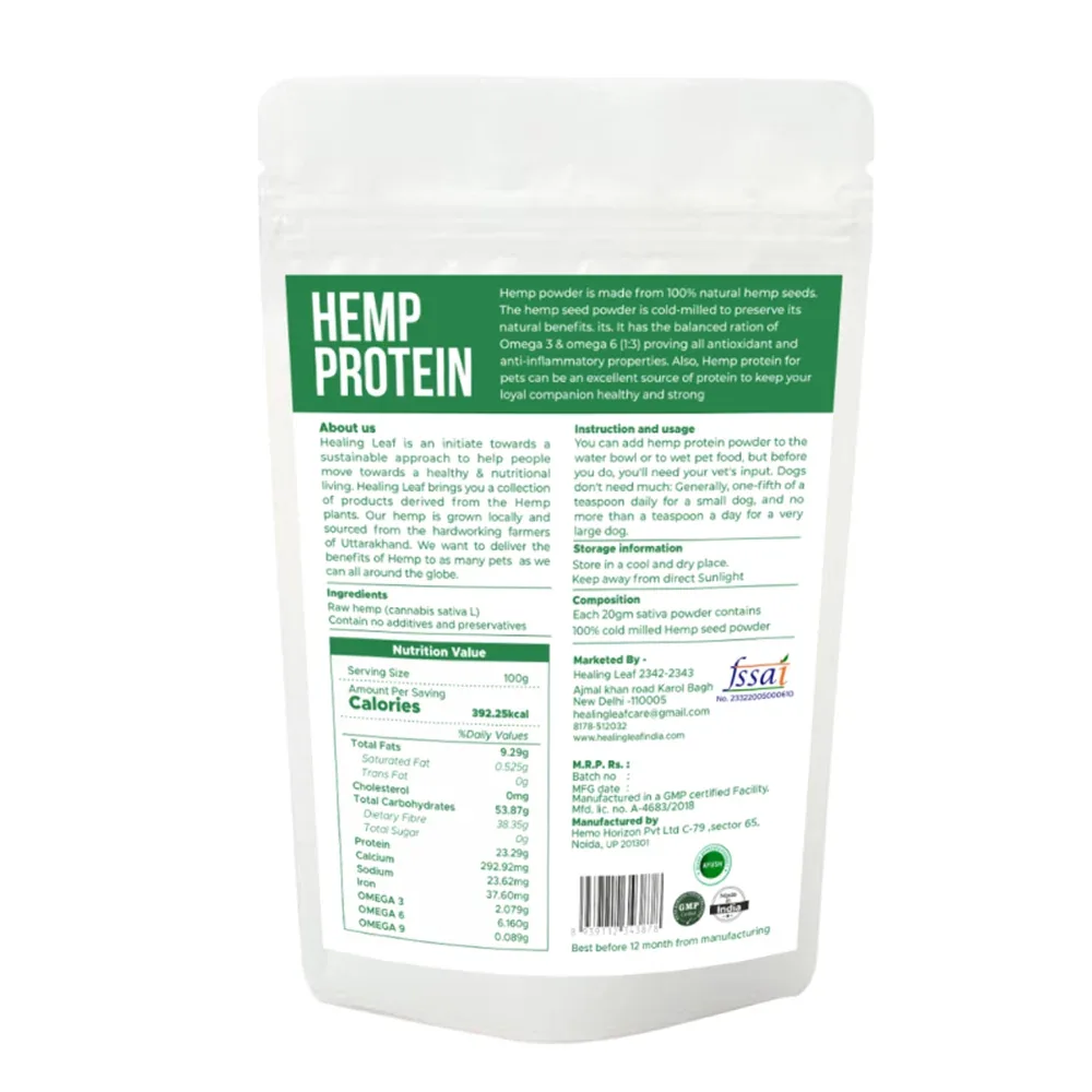 Healing Leaf Hemp Protein Powder for Dogs and Cats - Image 2