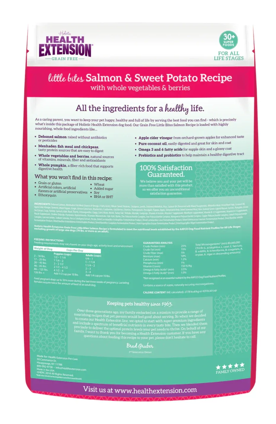 Health Extension All Life Stages Grain Free Little Bites Salmon and Sweet Potato Dog Food - Image 2