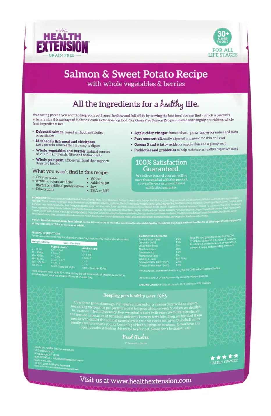 Health Extension All Life Stages Grain Free Salmon and Sweet Potato Dog Food - Image 2