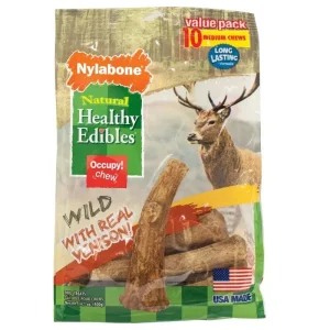 Healthy Edibles Wild Venison Antler Dog Chew 10ct