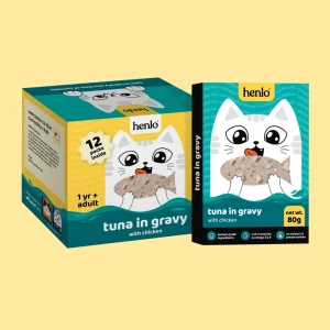 Henlo Tuna in Gravy with Chicken Adult Cat Wet Food | 100% Human Grade Ingredients