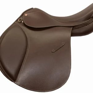 Henri de Rivel Advantage All-Purpose Saddle - Premium Leather Deep Seat Saddle with Padded Forward Flap - Australian nut