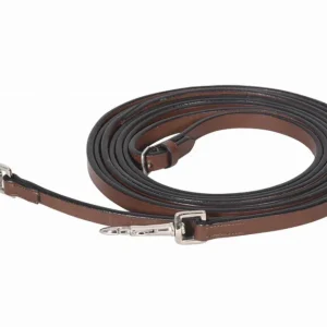 Henri de Rivel Advantage Breastplate Draw Reins - Full Leather with Breastplate Snap