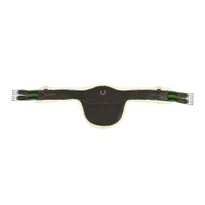 Henri de Rivel Anatomic Jumping Belly Guard Girth with Sherpa Fleece-Havana, 46 in