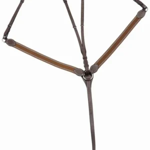 Henri de Rivel Pro Elastic Breastplate Martingale - Running Attachment with Stainless Steel Hardware