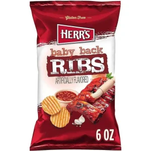 Herr's Baby Back Ribs Chips 6 oz.