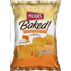 Herr's Baked Cheddar & Sour Cream Potato Crisps 7 oz.