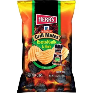 Herr's Chips Grill Mates Roasted Garlic & Herb 5.5 oz.
