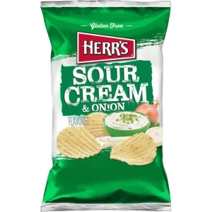 Herr's Potato Chips Sour Cream & Onion 7 oz.