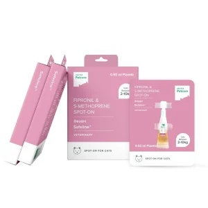 Hester Safeline Tick & Flea Spot On (Fipronil & S Methoprene) for Cats Between 2 to 10 Kg