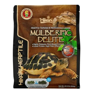 Hikari Mulberific Delite Probiotic Tortoise Food for Tortoises and Herbivorous Lizards, 22.9 oz