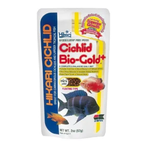 Hikari USA Cichlid BioGold Pellet Fish Food, 2 oz, Mini