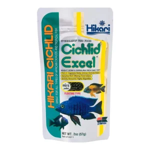 Hikari USA Cichlid Excel Pellets Fish Food 2 oz, Mini