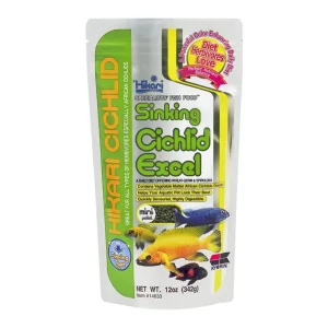 Hikari USA Cichlid Excel Sinking Pellets Fish Food, 12 oz, Mini