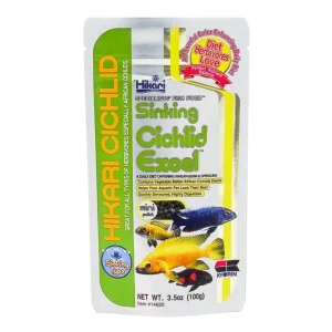 Hikari USA Cichlid Excel Sinking Pellets Fish Food, 3.5 oz, Mini