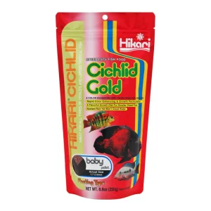 Hikari USA Cichlid Gold Baby Pellets Fish Food, 8.8 oz, Baby