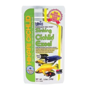 Hikari USA Cichlid Gold Sinking Pellets Fish Food 2.2 lb, Mini