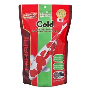 Hikari USA Gold Color Enhancing Pellet Fish Food for Koi and Pond Fishes, 17.6 oz, Large