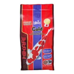 Hikari USA Gold Color Enhancing Pellet Fish Food for Koi and Pond Fishes 4.4 lb, Medium