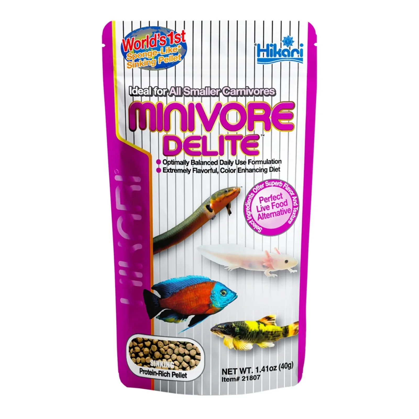 Hikari USA Minivore Delite Fish Food 40 g