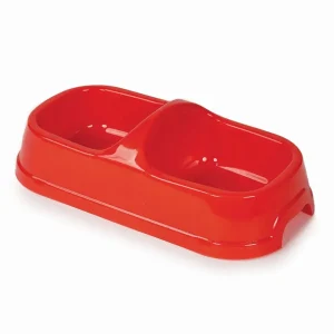 HiLo Large Double Diner Dog Bowl, Two-Bowl Feeding Station P542