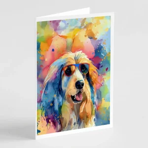 Hippie Dawg Greeting Cards - 5 x 7