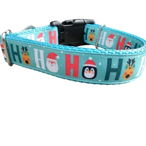 HO HO HO! Christmas Nylon Dog Collar