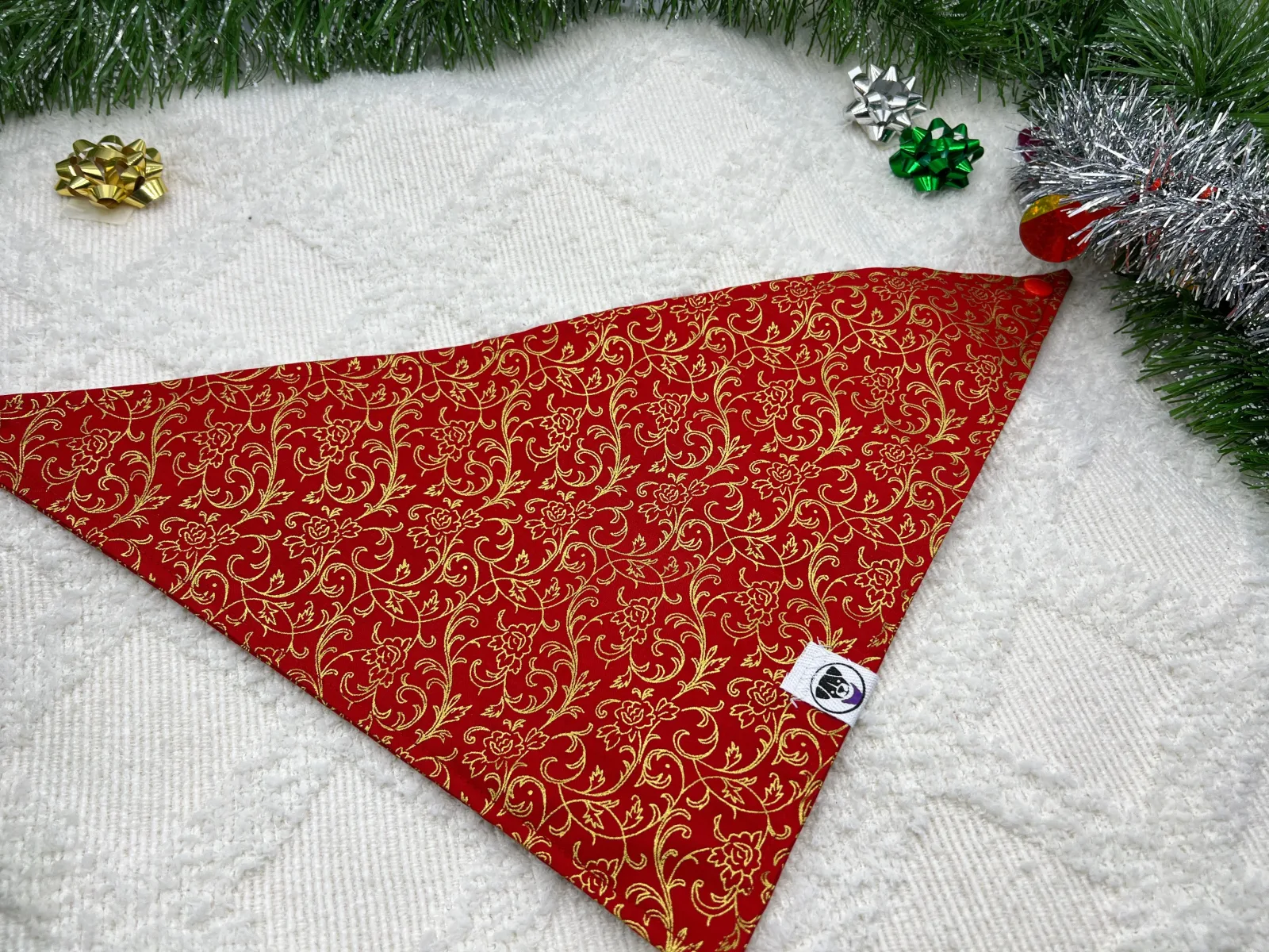 Holiday Golden Filagree Bandana - Image 2