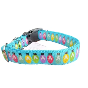 Holiday Lights Nylon Dog Collar
