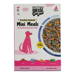 Homiee & Ginger Grain Free Mini Meals Surf & Turf, Lamb & Fish Fresh Food for Dogs