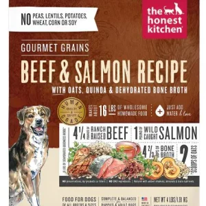 Honest Kitchen Gourmet Grain Beef Salmon Dehydrated Dog Food - 4 lb Box