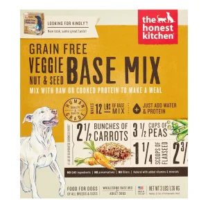 Honest Kitchen Grain-Free Vegetables Nuts and Seeds Dehydrated Dog Food - 3 lb Box