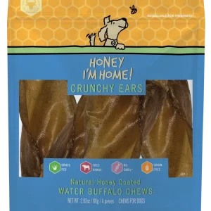 Honey Dog Buffalo Crunchy Ears (4pk)