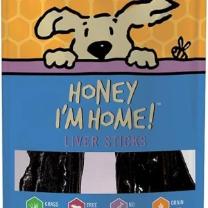 Honey I'm Home Buffalo Liver Sticks Dog Treats (4.76oz)