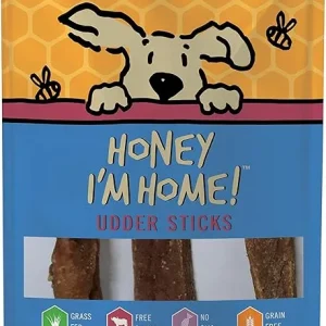 Honey I'm Home Buffalo Udder Sticks Dog Treats (4oz)