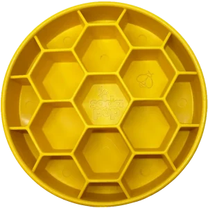 Honeycomb eBowl Deep Slow Feeder Dog Bowl for Enrichment